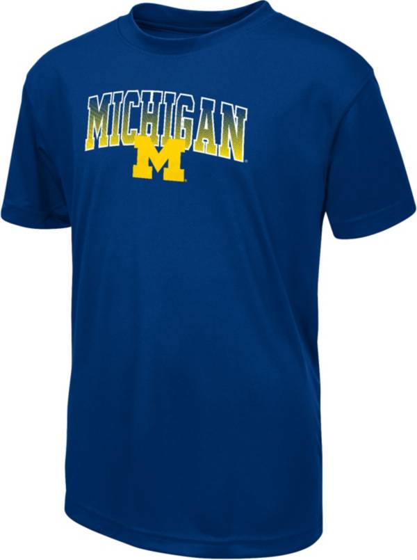 Colosseum Youth Michigan Wolverines Blue Dual Blend T-Shirt product image
