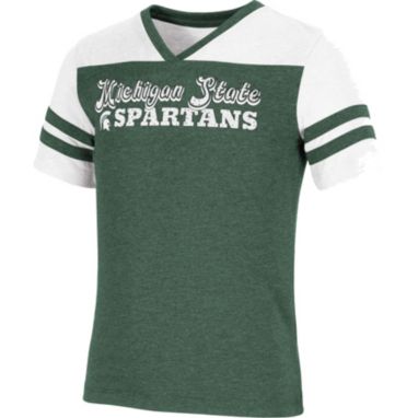 sorry, Colosseum Girl's Michigan State Spartans Green Aloha Football T-Shirt is currently out of stock