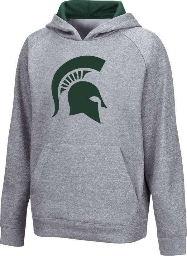 Colosseum Youth Michigan State Spartans Grey Pullover Hoodie