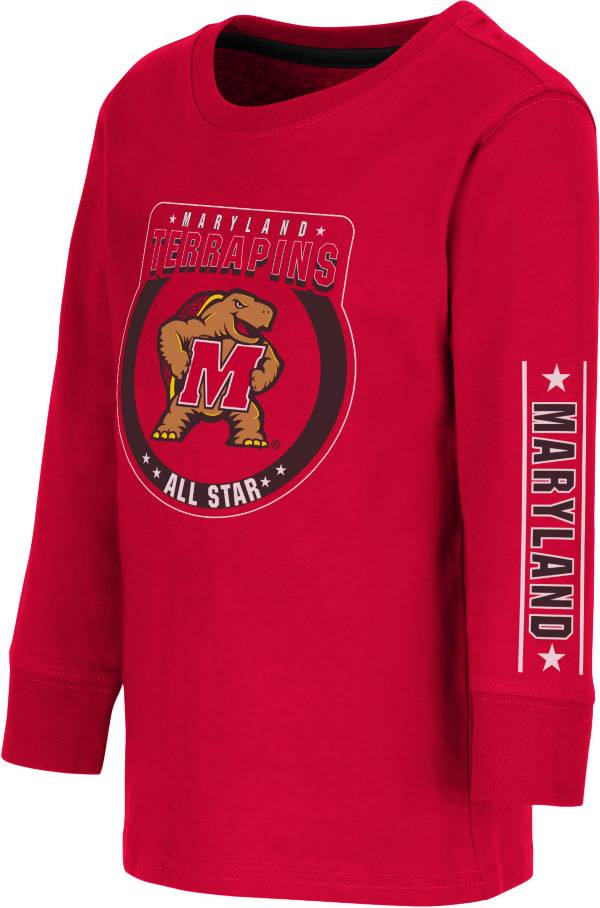 Colosseum Toddler Maryland Terrapins Red Long Sleeve T-Shirt product image