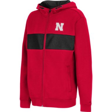 sorry, Colosseum Youth Nebraska Cornhuskers Scarlet Woodman Full-Zip Hoodie is currently out of stock