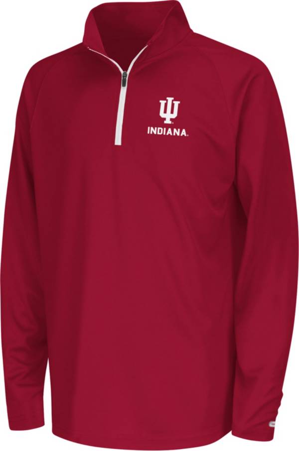 Colosseum Youth Indiana Hoosiers Crimson Quarter-Zip Pullover Shirt product image