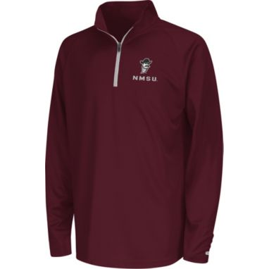 sorry, Colosseum Youth New Mexico State Aggies Crimson Quarter-Zip Pullover Shirt is currently out of stock