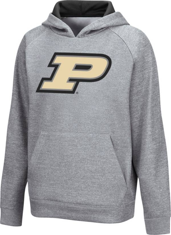 Colosseum Youth Purdue Boilermakers Grey Pullover Hoodie