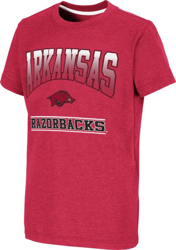 Colosseum Youth Arkansas Razorbacks Cardinal Toffee T-Shirt