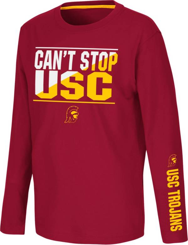 Colosseum Youth USC Trojans Cardinal Long Sleeve T-Shirt