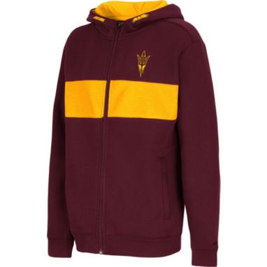 sorry, Colosseum Youth Arizona State Sun Devils Maroon Woodman Full-Zip Hoodie is currently out of stock