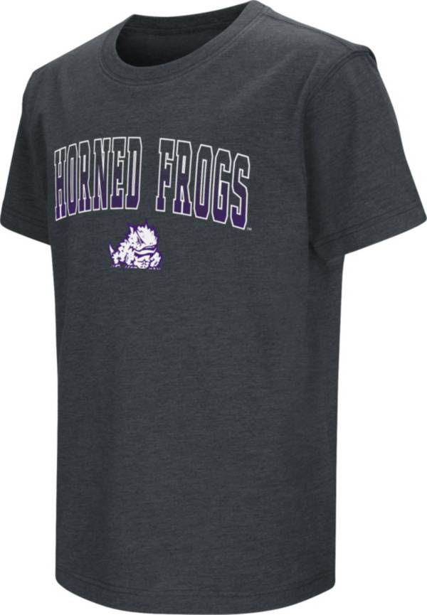 Colosseum Youth TCU Horned Frogs Black Dual Blend T-Shirt