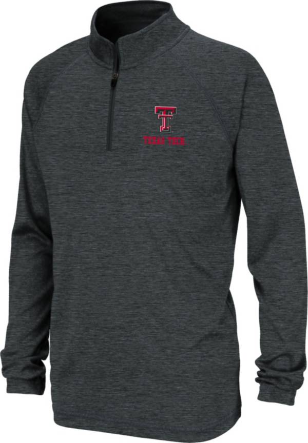 Colosseum Youth Texas Tech Red Raiders Black Quarter-Zip Pullover Shirt product image