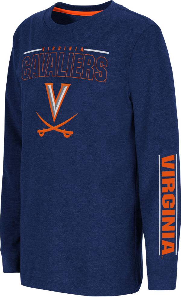 Colosseum Youth Virginia Cavaliers Blue West Long Sleeve T-Shirt