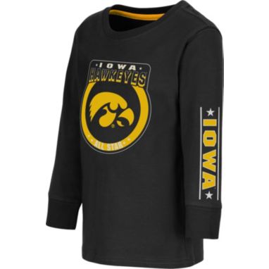 sorry, Colosseum Toddler Iowa Hawkeyes Black Long Sleeve T-Shirt is currently out of stock