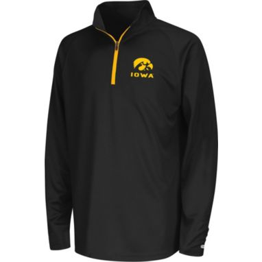sorry, Colosseum Youth Iowa Hawkeyes Black Quarter-Zip Pullover Shirt is currently out of stock