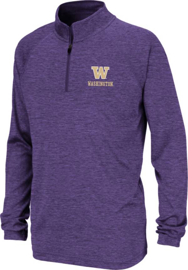 Colosseum Youth Washington Huskies Purple Quarter-Zip Pullover Shirt product image
