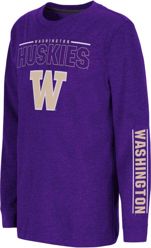 Colosseum Youth Washington Huskies Purple West Long Sleeve T-Shirt