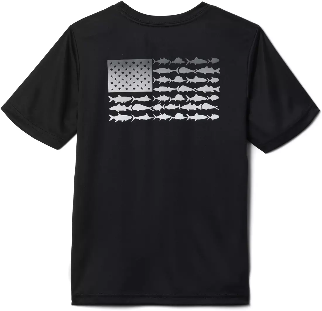 Columbia Youth Terminal Tackle PFG™ Fish Flag Short Sleeve Shirt