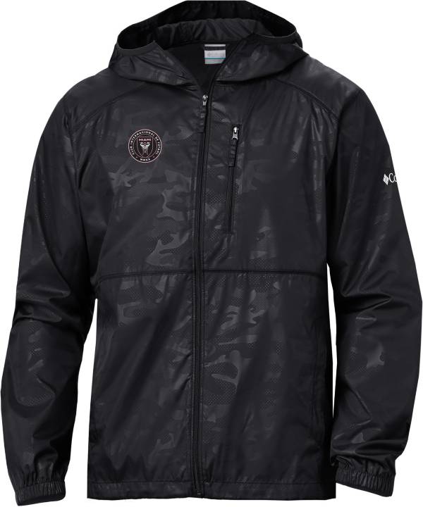 Columbia Women's Inter Miami CF Black Flash Forward Camo Windbreaker