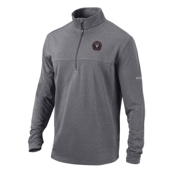 Columbia Men's Inter Miami CF Soar Quarter-Zip Grey Pullover Shirt