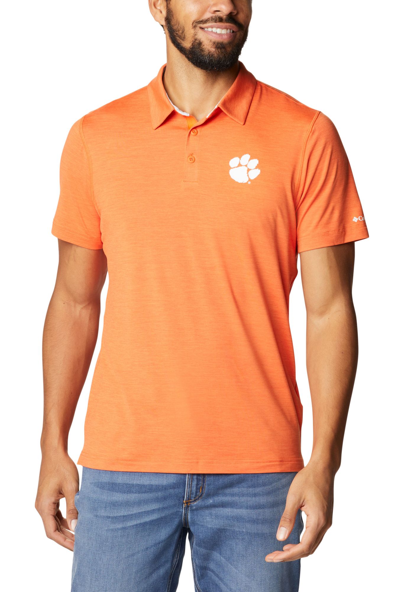 Columbia Men's Clemson Tigers Orange Tech Trail Polo product image
