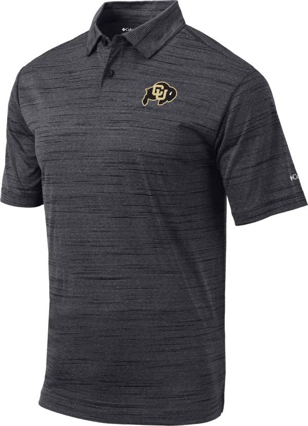 Columbia Men's Colorado Buffaloes Black Omni-Wick Set Performance Polo