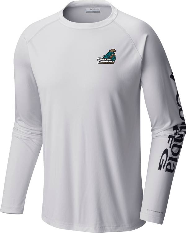 Columbia Men's Coastal Carolina Chanticleers White Terminal Tackle Long Sleeve T-Shirt product image