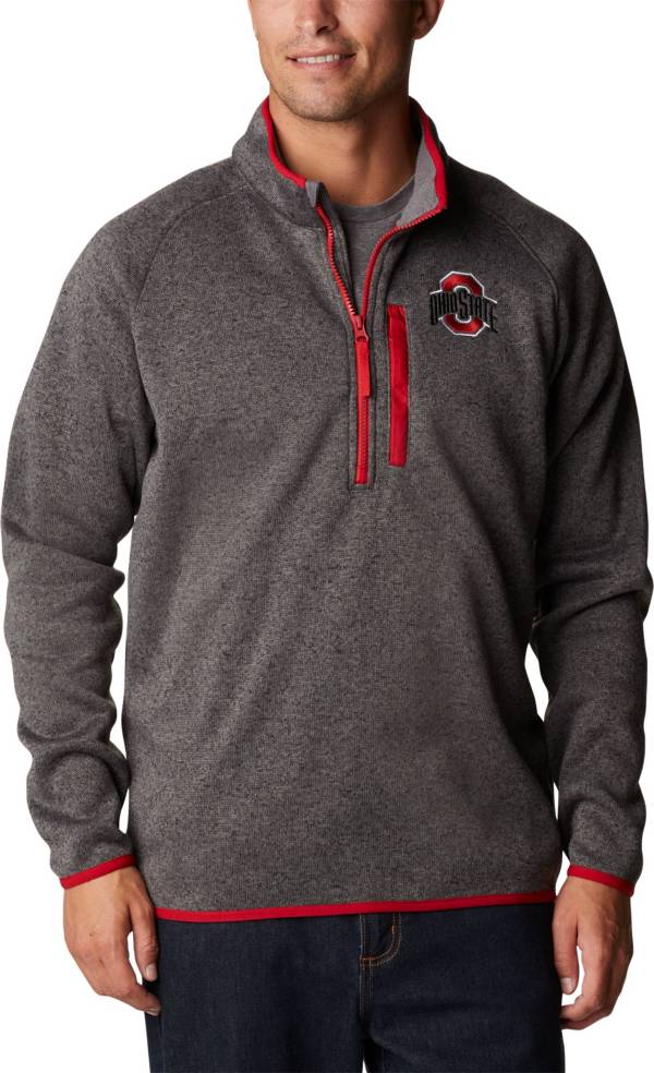 Columbia Men s Ohio State Buckeyes Grey Canyon Point Half Zip