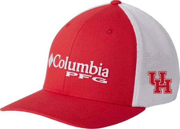 Columbia Men's Houston Cougars Red PFG Mesh Adjustable Hat product image