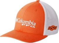 Oklahoma State Cowboys 2T PFG Mesh Black Columbia Flex Hat