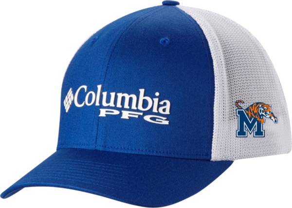 Columbia Men's Memphis Tigers Blue PFG Mesh Adjustable Hat