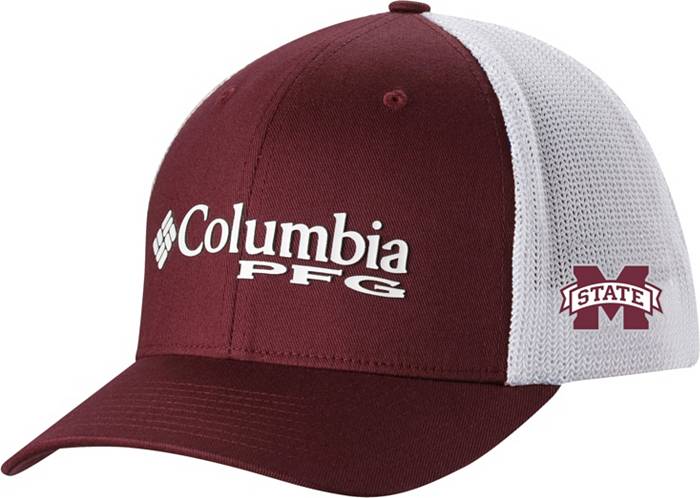 Columbia Men's Mississippi State Bulldogs Maroon PFG Mesh Adjustable Hat