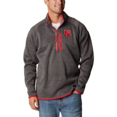 sorry, Columbia Men's Nebraska Cornhuskers Grey Canyon Point Half-Zip Pullover Fleece Jacket is currently out of stock