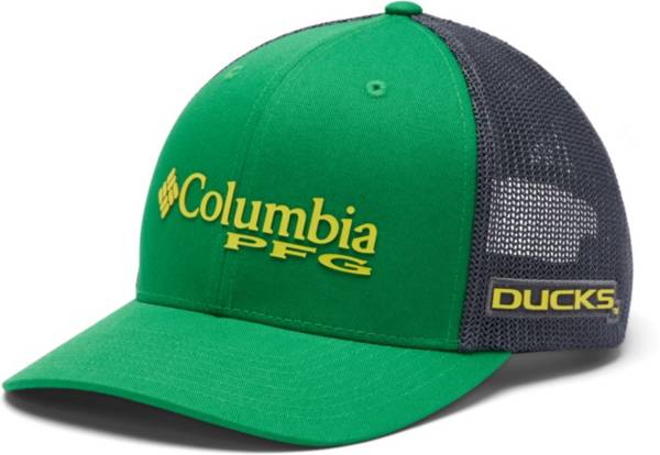 Columbia Men's Oregon Ducks Green PFG Mesh Fitted Hat