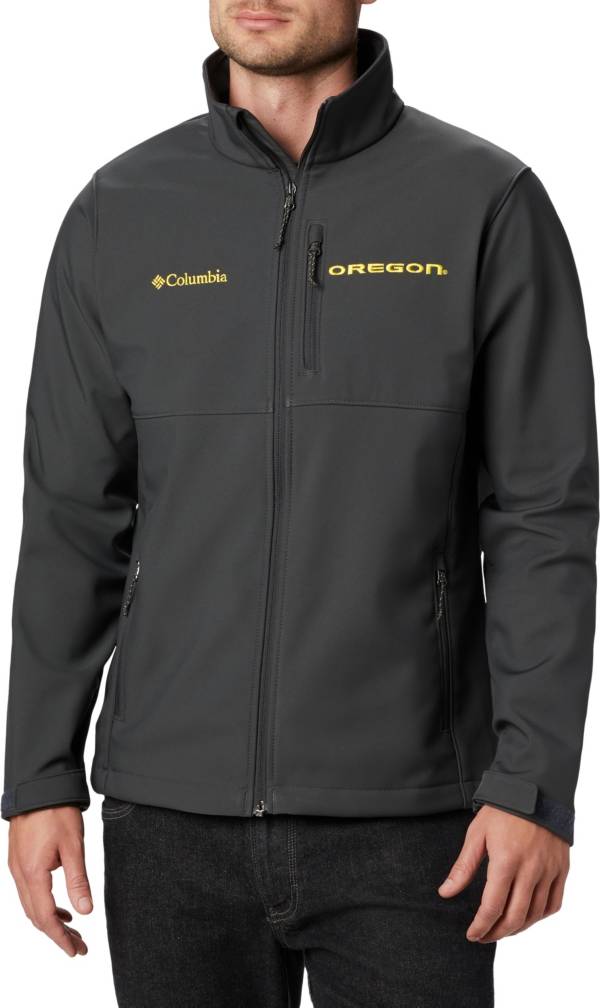 Columbia Men's Oregon Ducks Grey CLG Ascender&trade; Softshell Jacket