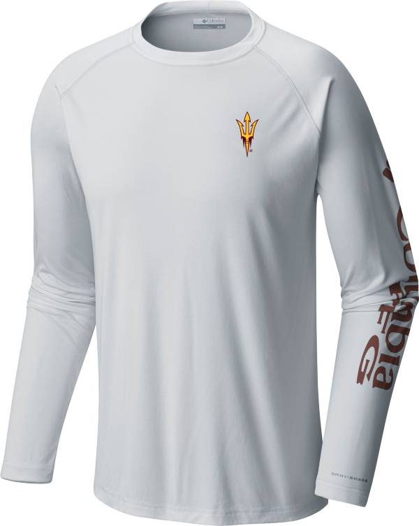 Columbia Men's Arizona State Sun Devils White Terminal Tackle Long Sleeve T-Shirt product image
