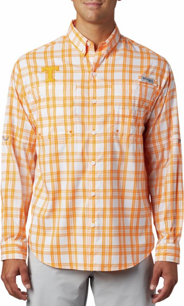 Columbia Men's Tennessee Volunteers Tennessee Orange CLG Super Tamiami &trade; Long Sleeve Shirt