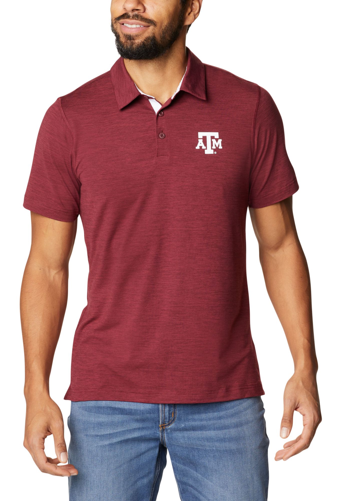 Columbia Men's Texas A&M Aggies Maroon Tech Trail Polo product image
