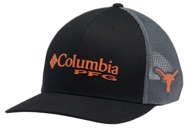 Columbia Men's Texas Longhorns Black PFG Snapback Adjustable Hat