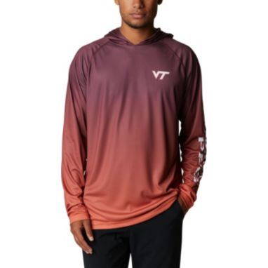 sorry, Columbia Men's Virginia Tech Hokies Maroon PFG Super Terminal Tackle Long Sleeve Hooded T-Shirt is currently out of stock