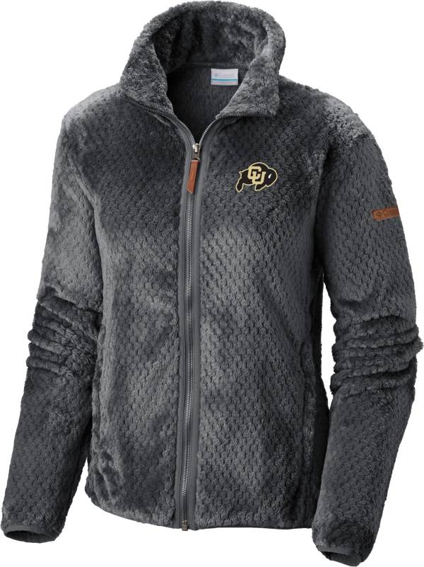 Columbia Women's Colorado Buffaloes Grey Fire Side Sherpa Full-Zip Jacket