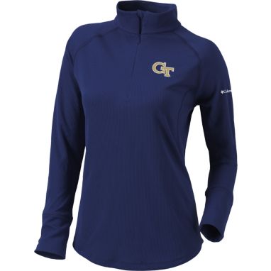 sorry, Columbia Women's Georgia Tech Yellow Jackets Navy Flop Shot Half-Zip Pullover Shirt is currently out of stock