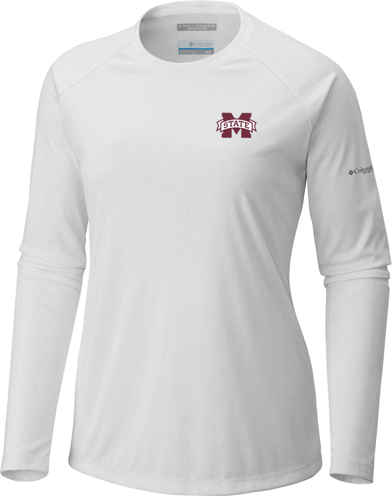 Columbia Women's Mississippi State Bulldogs White Tidal Long Sleeve T-Shirt