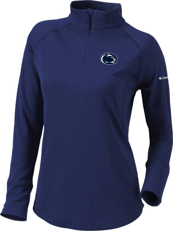 Columbia Women's Penn State Nittany Lions Blue Flop Shot Half-Zip Pullover Shirt