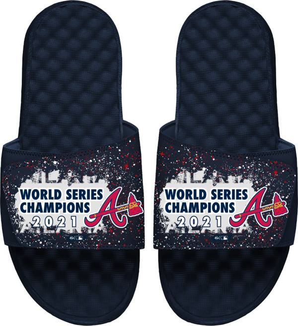 ISlide 2021 World Series Champions Atlanta Braves Navy Sandals product image