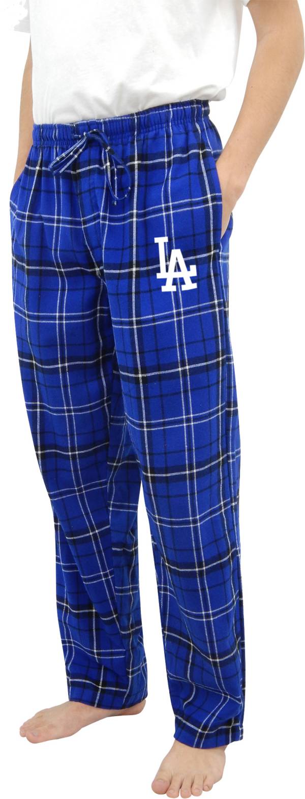 Concepts Sports Men's Los Angeles Dodgers Royal Flannel Pants