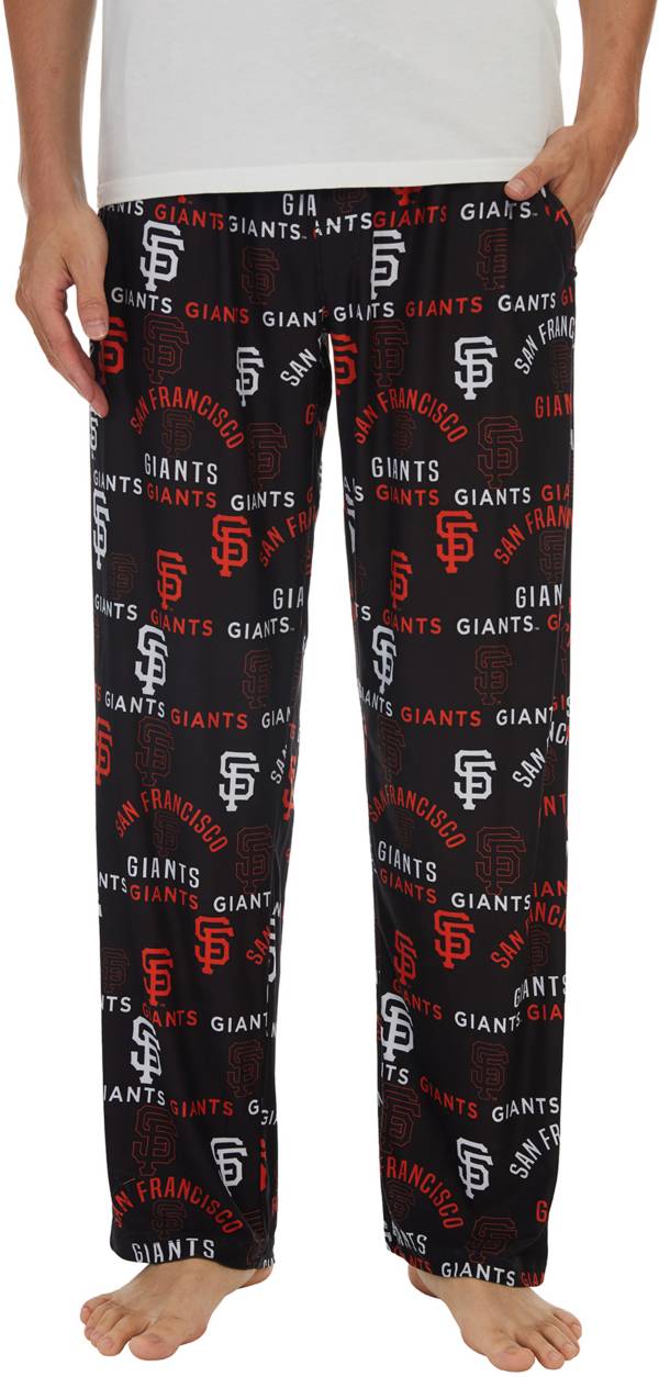 Concepts Men's San Francisco Giants Black Flagship All Over Print Pants