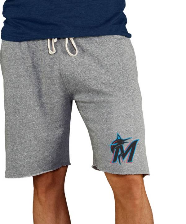 Concepts Sport Men's Miami Marlins Grey Mainstream Terry Shorts product image