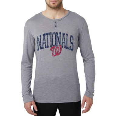 sorry, Concepts Men's Washington Nationals Grey Henley Long Sleeve Shirt is currently out of stock