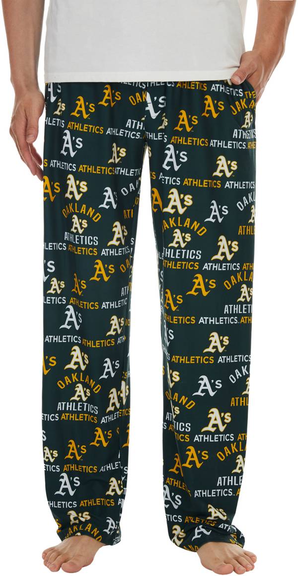 Concepts Men's Oakland Athletics Green Flagship All Over Print Pants