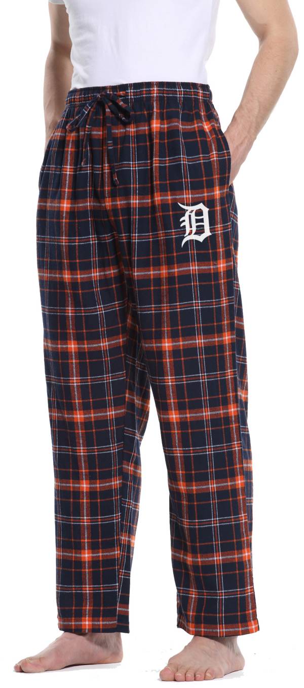 Concepts Sports Men's Detroit Tigers Navy Flannel Pants
