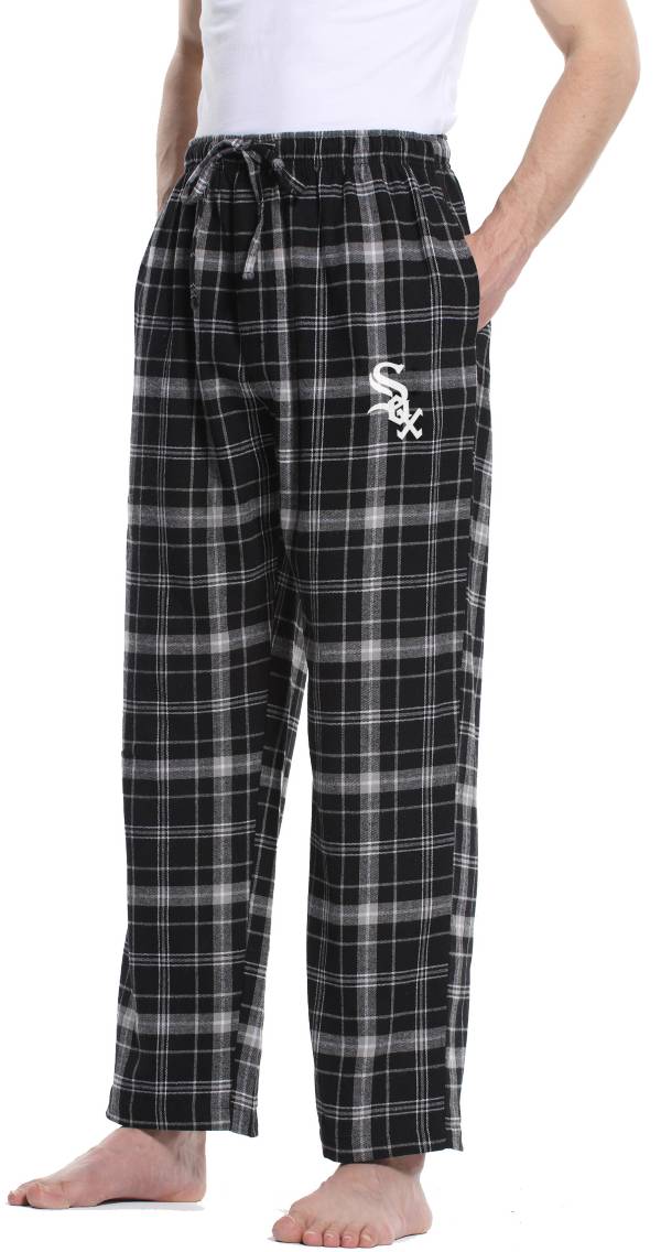 Concepts Sports Men's Chicago White Sox Black Flannel Pants