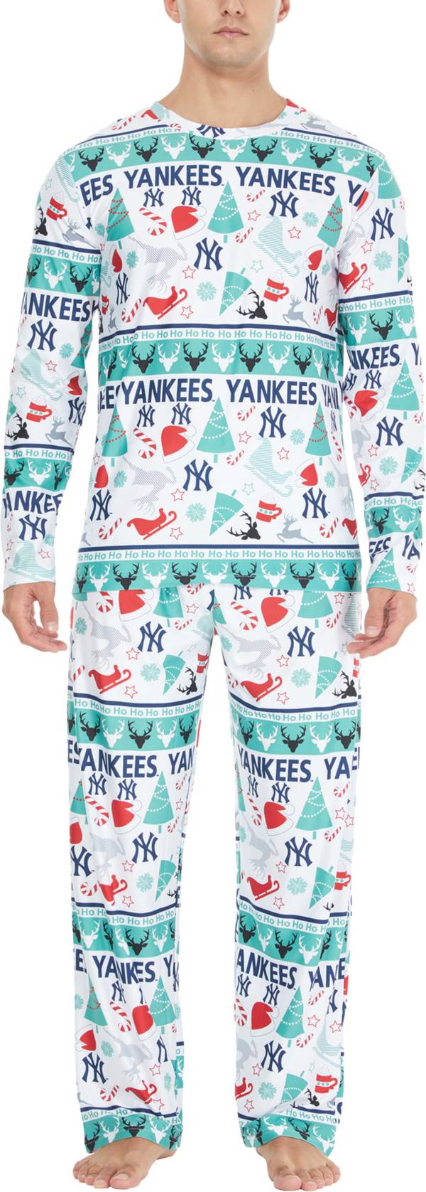 Concepts Sport Men's New York Yankees Holiday Advent Pant and Long Sleeve T-Shirt Sleep Set product image